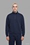 Boxy Fit High Collar Scuba Fabric Long Sleeve Sweatshirt E9363Ax26Au - 2