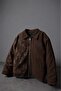 Men's Brown Timeless Form Embroidered Boxy Fit Jacket