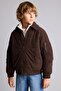 Polo Collar Zippered Bomber Taffeta Coat for Boys H0427A826Au - 3