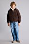 Polo Collar Zippered Bomber Taffeta Coat for Boys H0427A826Au