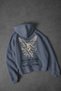 Men's Light Blue Ritual Patch Oversize Hoodie - 5