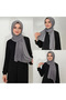 Women's Hijab Sandy Practical Ready-To-Wear Hijab Shawl Gray - 2