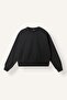 Relaxed Fit Crew Neck Triangle Stitching Detailed Thick Fabric Basic Sweatshirt I2628Ax26Wn - 6