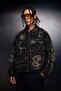 Men's Black Serpent Codex Boxy Fit Jacket - 3