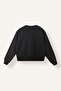 Relaxed Fit Crew Neck Triangle Stitching Detailed Thick Fabric Basic Sweatshirt I2628Ax26Wn - 7