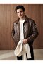 Men's Hooded Removable Leather Coat