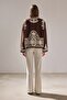Hakim Collar Embroidered Gabardine Jacket - 5