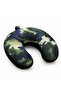 Travel Neck Pillow Ergonomic Neck Support Pillow for Airplane Bus Car Trips Camouflage Black - 2