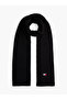 Men's Brand Logo Black Scarf Suitable for Daily Use