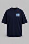 Oversize Letter X Sancak Pocket Printed Unisex T-Shirt