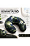 Travel Neck Pillow Ergonomic Neck Support Pillow for Airplane Bus Car Trips Camouflage Black