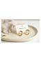 316L Steel Gold Color Vintage Curved Hoop Model Earrings Tj-Bkp12054 - 4