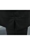 Pantsuit with Side Slits and Grass Green Front - Black - 6