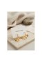 316L Steel Gold Color Fan Model Earrings Tj-Bkp12045