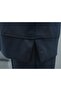 Pantsuit with Side Slits and Grass-Patterned Front - Smoked - 7