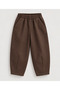 Brown Gabardine Pants for Children with Pens Details (2-9 Years) - 3