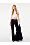 Cotton High Waist Pocket Slim Fit Spanish Leg Denim Trousers - Flare Jeans