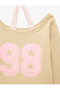 Raised Pattern Comfortable Fit Boat Neck Long Sleeve Layered Printed Sweatshirt - 3