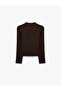 Slim Fit Ribbed Frog Closure Buttoned Mandarin Collar Long Sleeve T-Shirt - 2