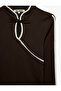 Slim Fit Ribbed Frog Closure Buttoned Mandarin Collar Long Sleeve T-Shirt - 3