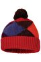 Women's Pompom Folded Patterned Knitwear Winter Beanie - 4