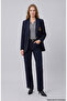 Koyu Mavi Straight Basic Denim Pantolon