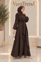 Side Tie Crepe Dress - 2