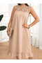 Rochie midi, bej - 5XL - 4