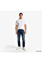 Men's Regular Cut Round Neck Logo Printed Short Sleeve White T-Shirt - 3