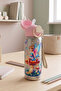 600 ml Stainless Steel Leak-Proof Princess Water Bottle with Straw and Strap - 2