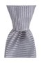 Light Gray Patterned Silk Tie – 7.5 cm Wide - 6