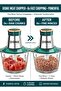 Quick Chopper 650W 2L Electric Meat Grinder Food Processor Glass Bowl 4 Stainless Steel Blades Powerful One Touch Chopper For Meat Vegetables Onion Garlic Nuts Kitchen High Quality Fast Mincing - 3
