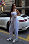Women's Gray Soft Textured Stopered Barrel Jogger Sweatpants - 3