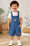 Boys Woven Dungaree - 3