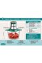 Quick Chopper 650W 2L Electric Meat Grinder Food Processor Glass Bowl 4 Stainless Steel Blades Powerful One Touch Chopper For Meat Vegetables Onion Garlic Nuts Kitchen High Quality Fast Mincing - 6