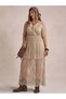 Rochie maxi, bej - 1XL - 3