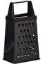Stainless Steel Mini Box Grater|Sturdy and durable|Soft grip handle|Dishwasher Safe-Black