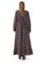 Long Sleeve Eleni Flannel Violet Pattern Winter Long Dress Purple Purple - 2