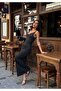 Zirconium Stone Maxi Length Sweetheart Collar Lycra Dress - 3