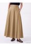 Rmz Gi̇yi̇m Farkiyla Waist Drawstring Gabardine Flared Skirt - 3