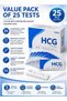 Urine Pregnancy Test Cassette Kit Pack of 25 Individually Foil-Packed Single-Use Tests with Disposable Droppers, C/T Result Window, Sample Well and 4°C–30°C Storage for In Vitro Diagnostic Use - 5