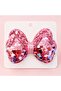 Sequined Big Bow Children's Hair Clip - Pink - 3
