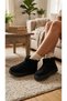 Women's Suede Fur Lined Short Boots Warm Thick Sole Boots 183 - 3
