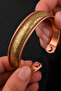 Men's Women's Copper Bracelet Thick Double Color Farah Model Adjustable Ionized Bracelet - 3