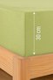 Premium Jersey Pistachio Green Fitted 100% Cotton Combed Single/Double Elastic Bed Sheet - 5