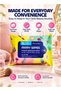 All-in-One Makeup Removing Wipes, Pack of 12 (300 Wipes Total), 0% Alcohol, Parabens & Sulfate - 4