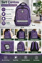 Cosy Backpack Moss Purple Daily Use 45X32X15 cm - 4