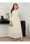 Rochie maxi, crem - 1XL - 3