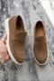 Hite Genuine Leather White Sole Laceless Men's Casual Shoes - 4