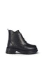 Women's Genuine Leather Zippered Short Boots